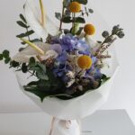 Chic Hydrangea and Anthurium Bouquet