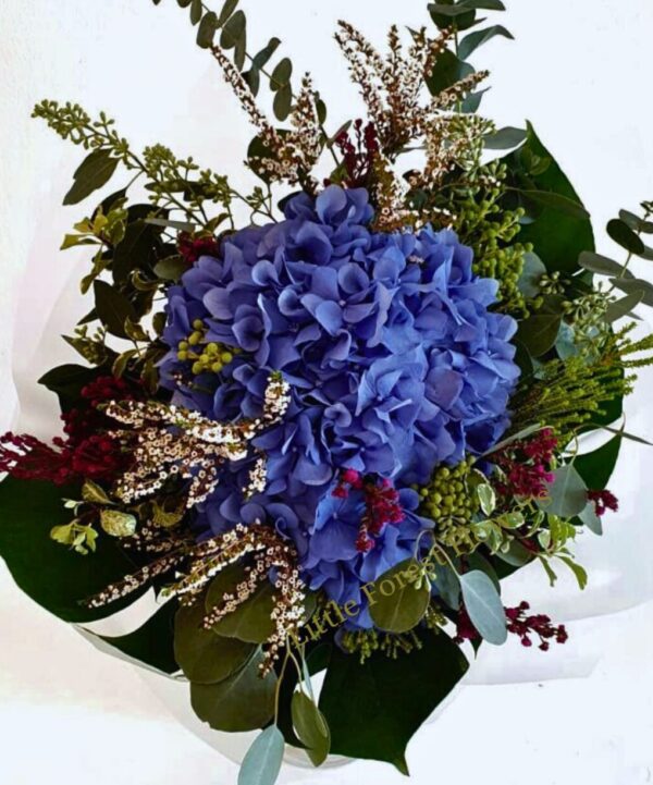 Elegant Blue Hydrangea Bouquet